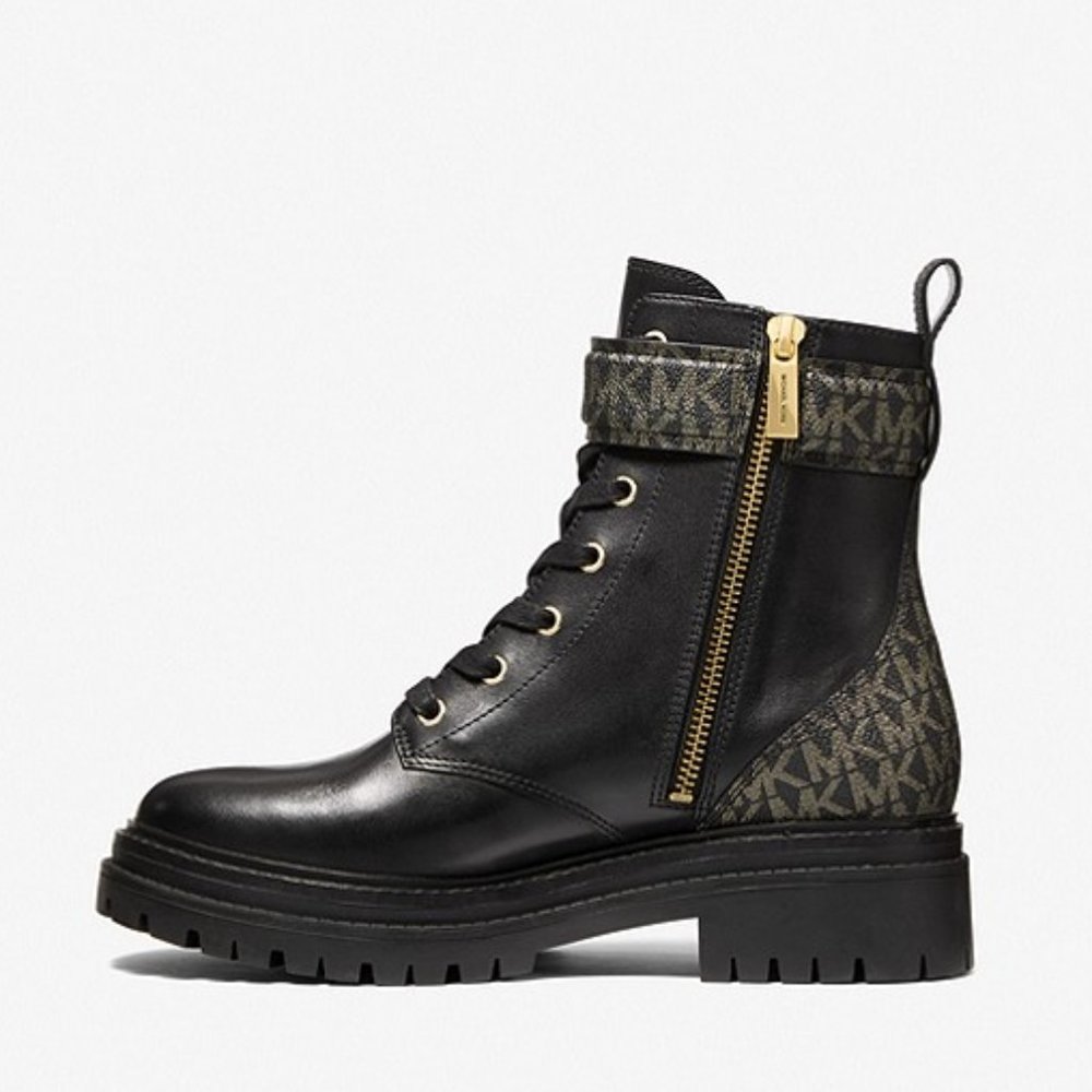 🎁 MICHAEL Michael Kors Parker Leather Combat Boot - Picture 3 of 10